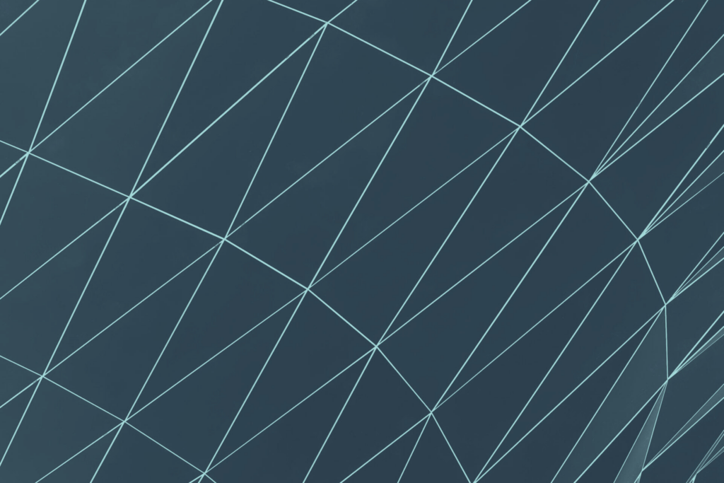 Abstrakte geometrische Linien auf dunkelgrünem Hintergrund symbolisieren die digitale Vernetzung und moderne Transformation der Apotheken. Das minimalistische Design visualisiert die strukturierte Integration digitaler Lösungen für optimierte Geschäftsprozesse und steuerliche Vorteile im Apothekenwesen.